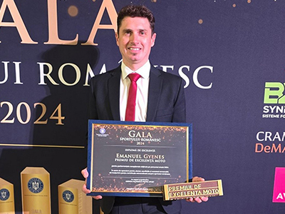 Mani Gyenes primește premiul de excelență în sport la Gala Sportului Românesc